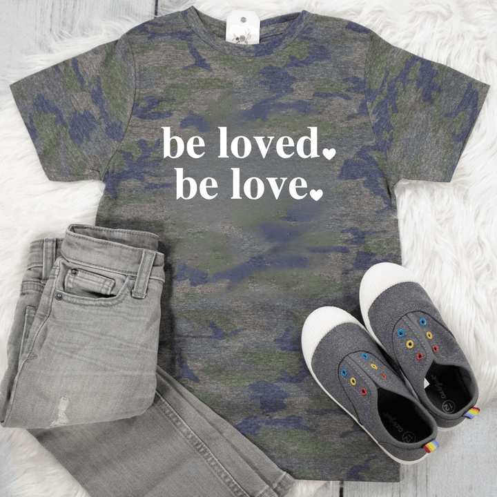 ellyandgrace 6101 Be Loved. Be Love. Unisex Youth Shirt