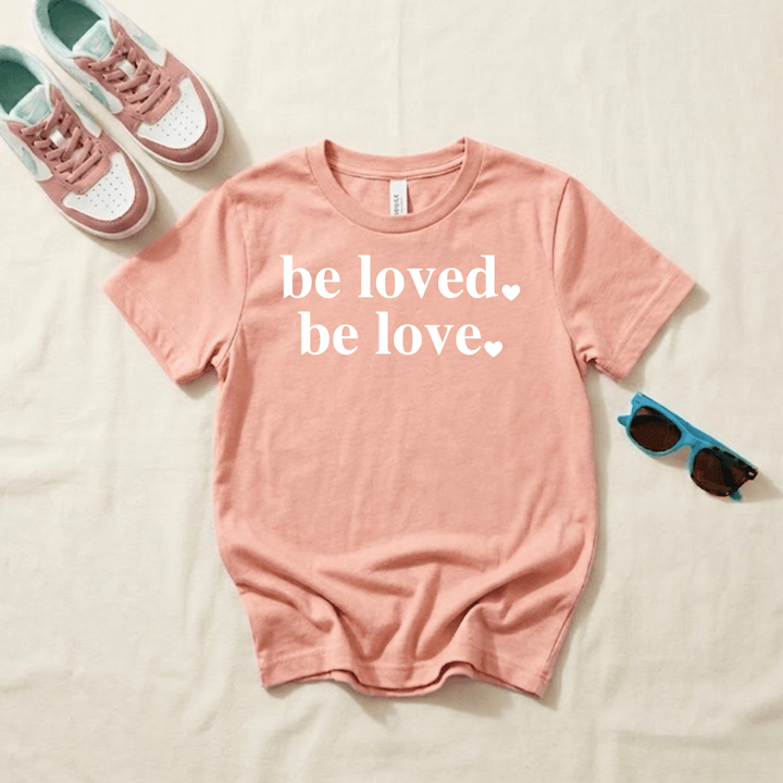 ellyandgrace 6101 Be Loved. Be Love. Unisex Youth Shirt