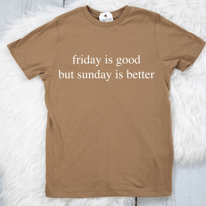ellyandgrace 6101 Friday Is Good Unisex Youth Shirt