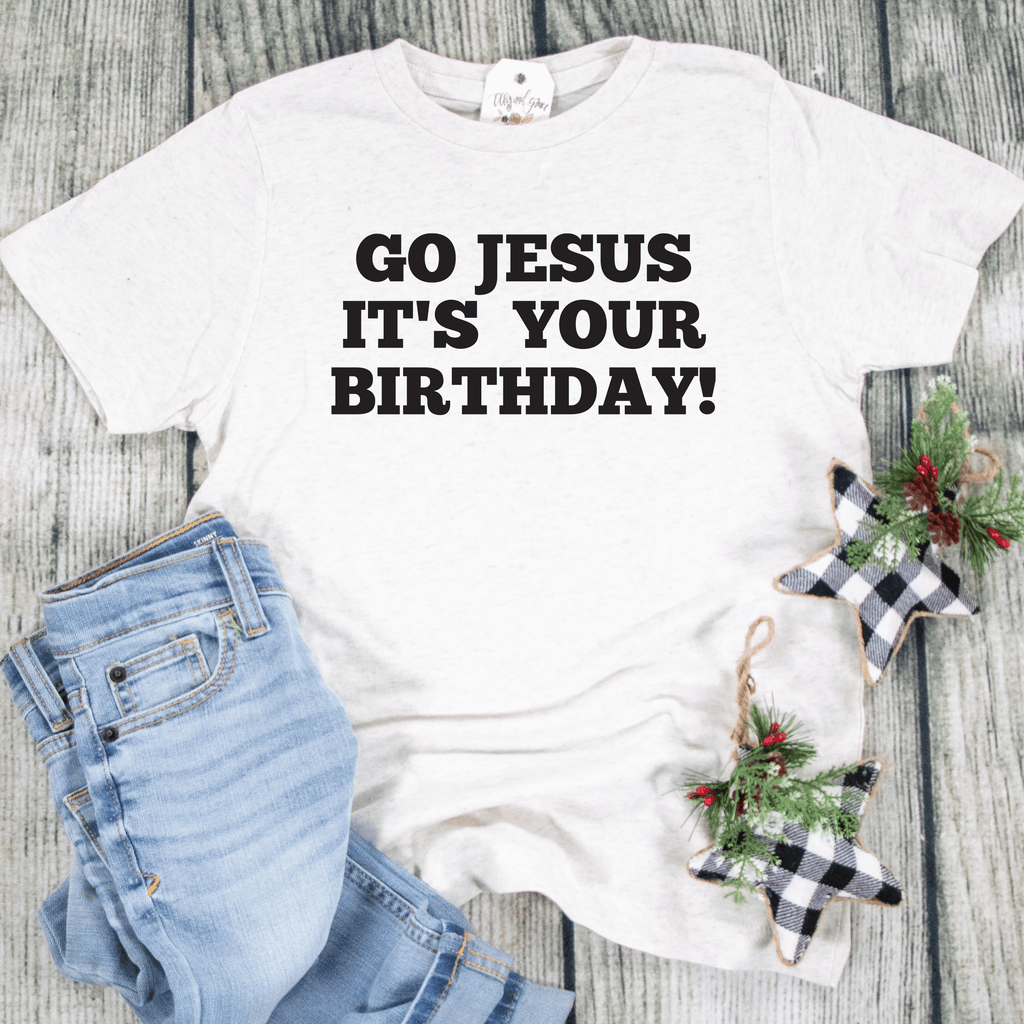 ellyandgrace 6101 Go Jesus NEW Unisex Youth Shirt