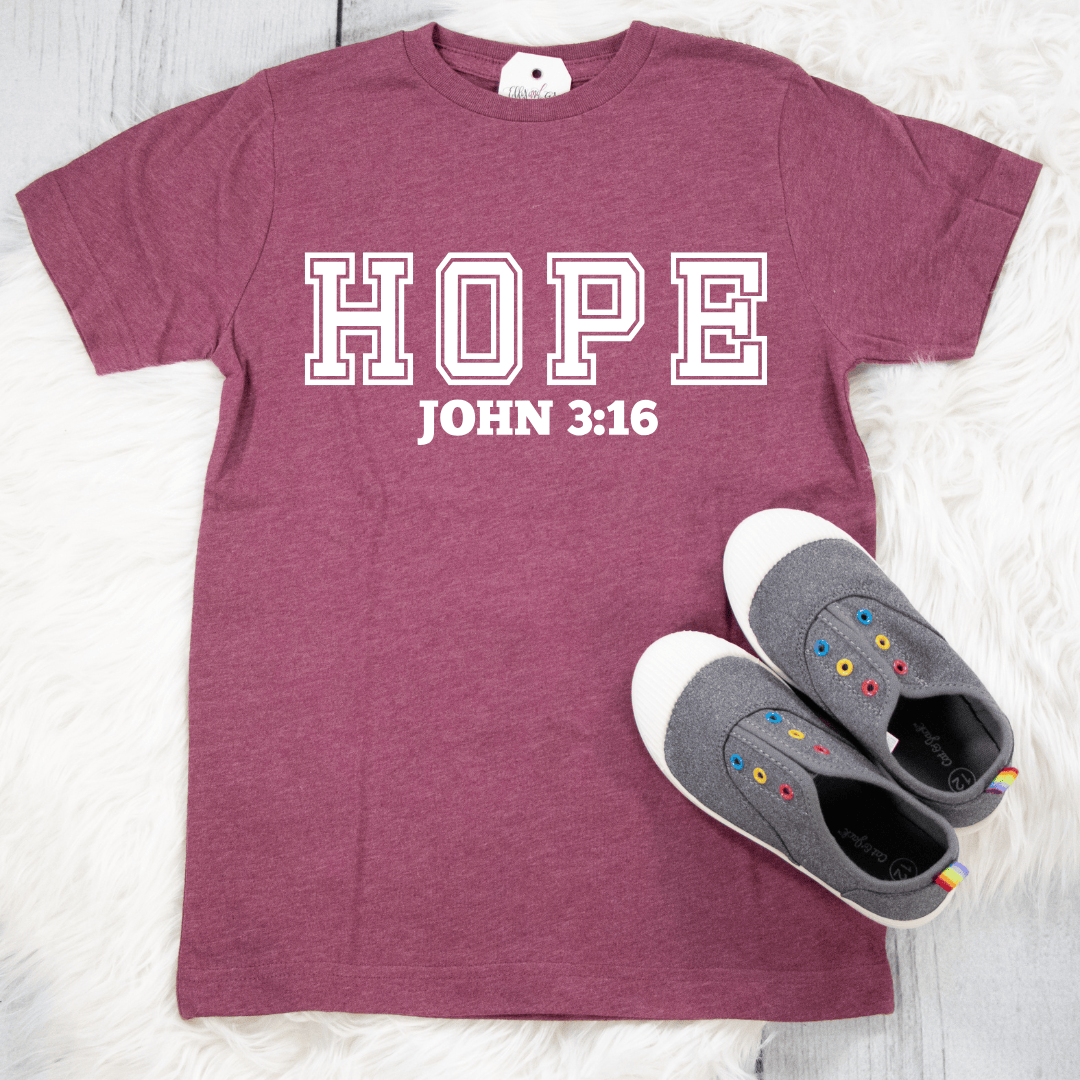 ellyandgrace 6101 Hope Collegiate Unisex Youth Shirt