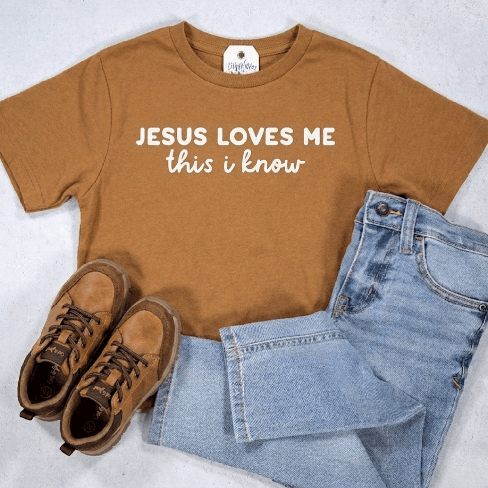 ellyandgrace 6101 Jesus Loves Me This I Know Unisex Youth Shirt