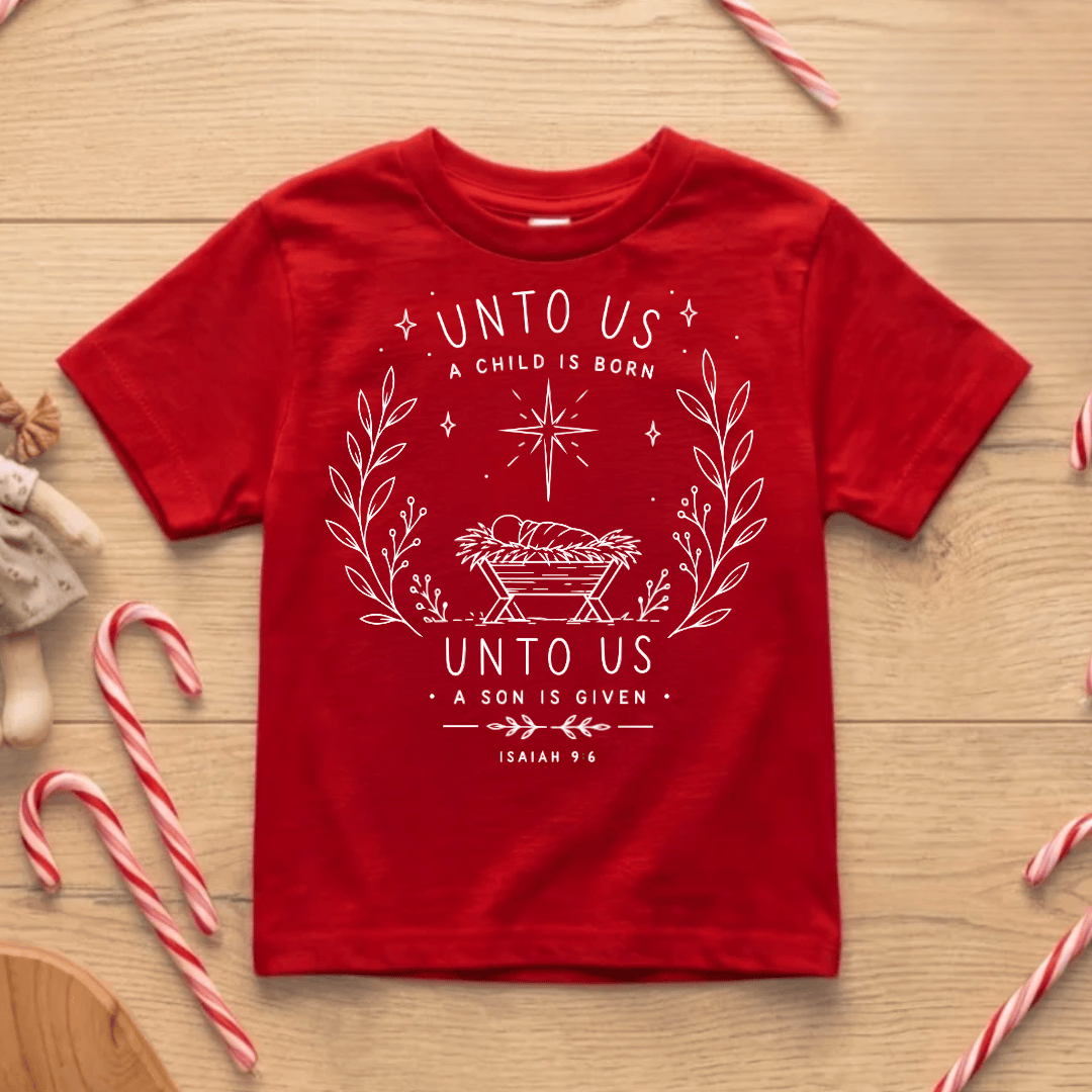 ellyandgrace 6101 Unto Us Unisex Youth Shirt