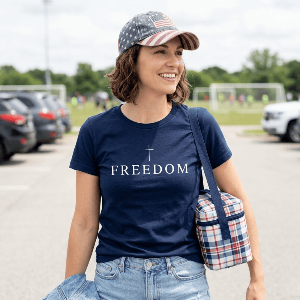 ellyandgrace 64000L Freedom Ladies Fit Short Sleeve Shirt