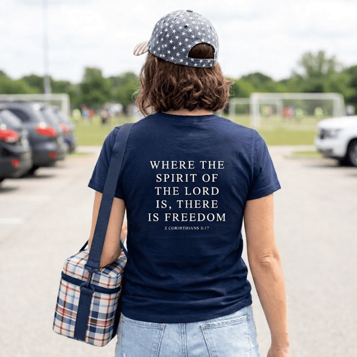 ellyandgrace 64000L Freedom Ladies Fit Short Sleeve Shirt