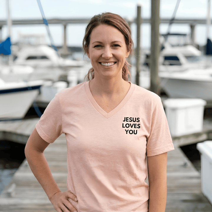 ellyandgrace 6405 Dear Person Behind Me Short Sleeve V-neck
