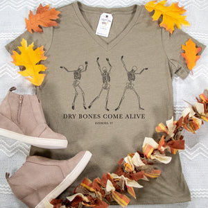 Dry Bones Come Alive NEW Relaxed Ladies Vneck