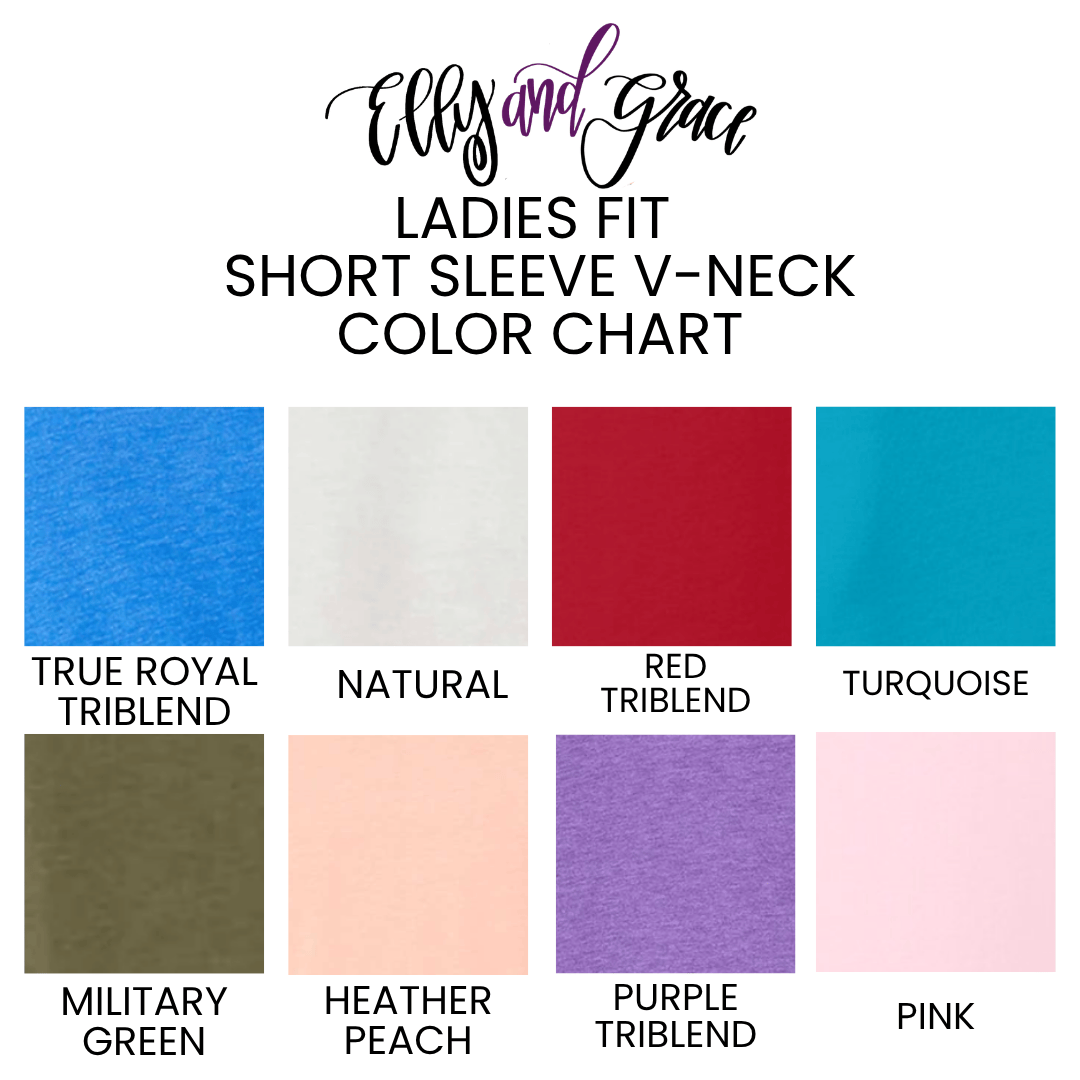 ellyandgrace 6405 New Morning New Mercies Ladies V-Neck