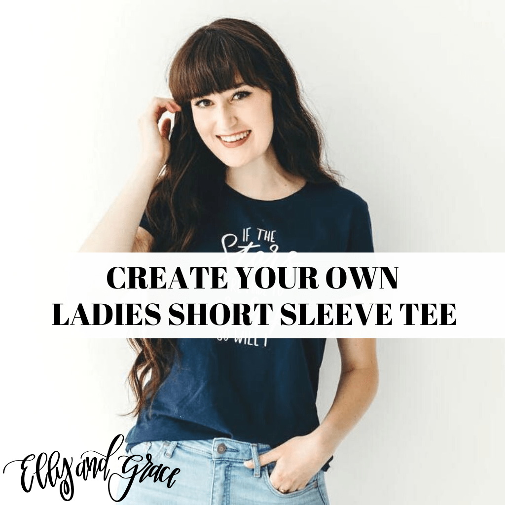 ellyandgrace 880 Create Your Own Ladies Short Sleeve Shirt
