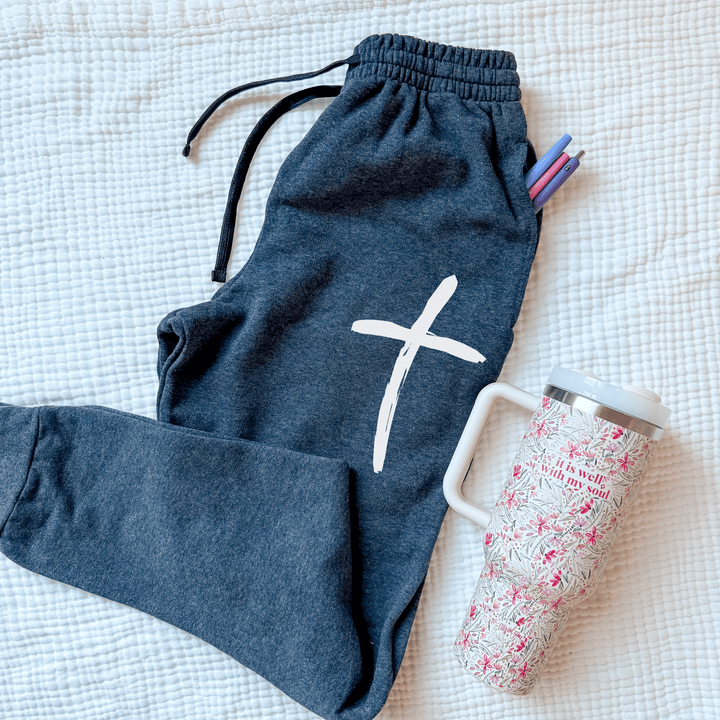 ellyandgrace 975MPR Cross Fleece Joggers