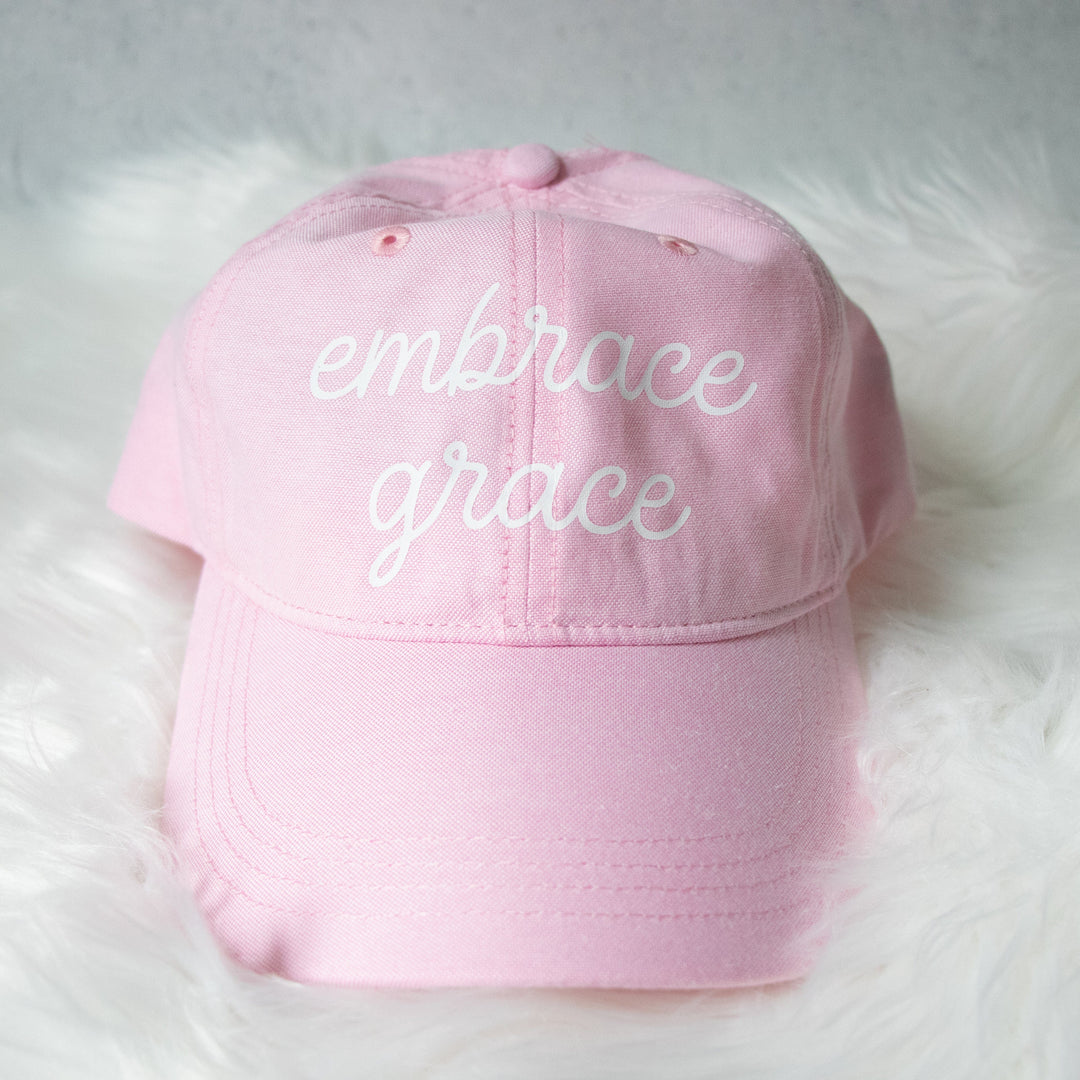 ellyandgrace BA614 Oxford Pink Embrace Grace Summer Pastel Cap