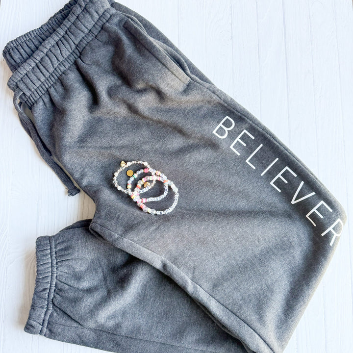 ellyandgrace Believer Ladies Fit Fleece Sweatpants