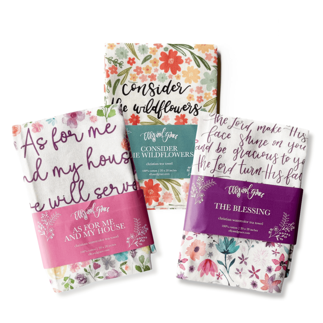 ellyandgrace Black Friday 3 Tea Towel Bundle