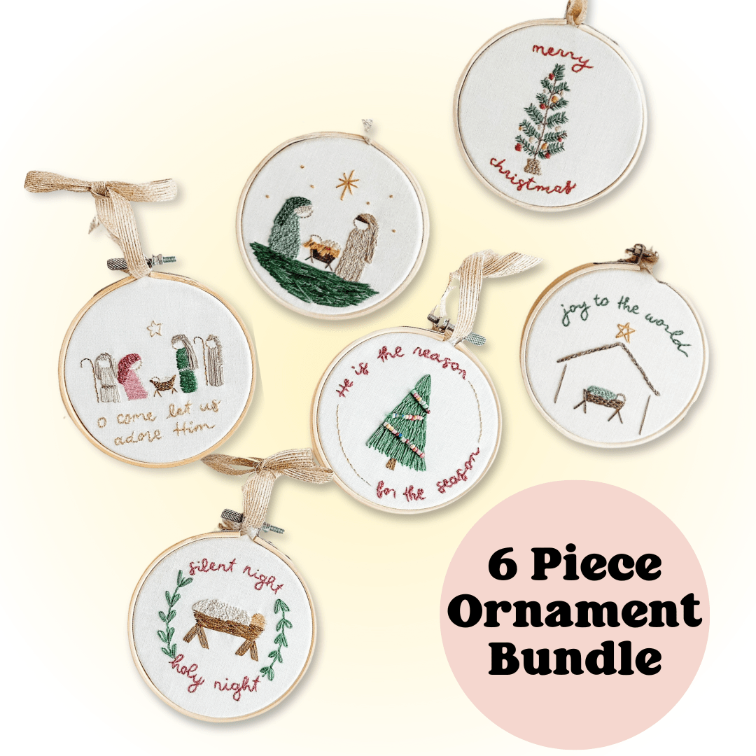 ellyandgrace Black Friday Christmas Ornament Embroidery Bundle