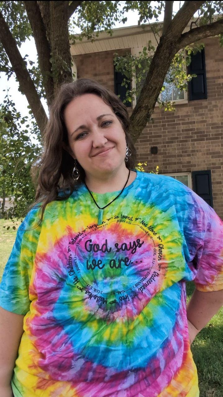 ellyandgrace CD100 God Says We Are Tie Dye Unisex Shirt