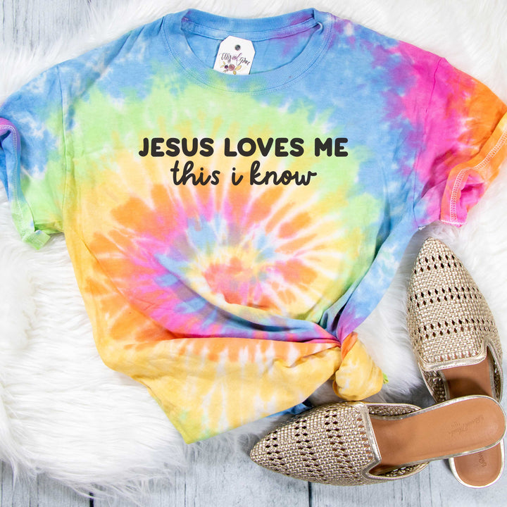 ellyandgrace CD100 Unisex Small / Eternity Jesus Loves Me This I Know Tie Dye Unisex Shirt