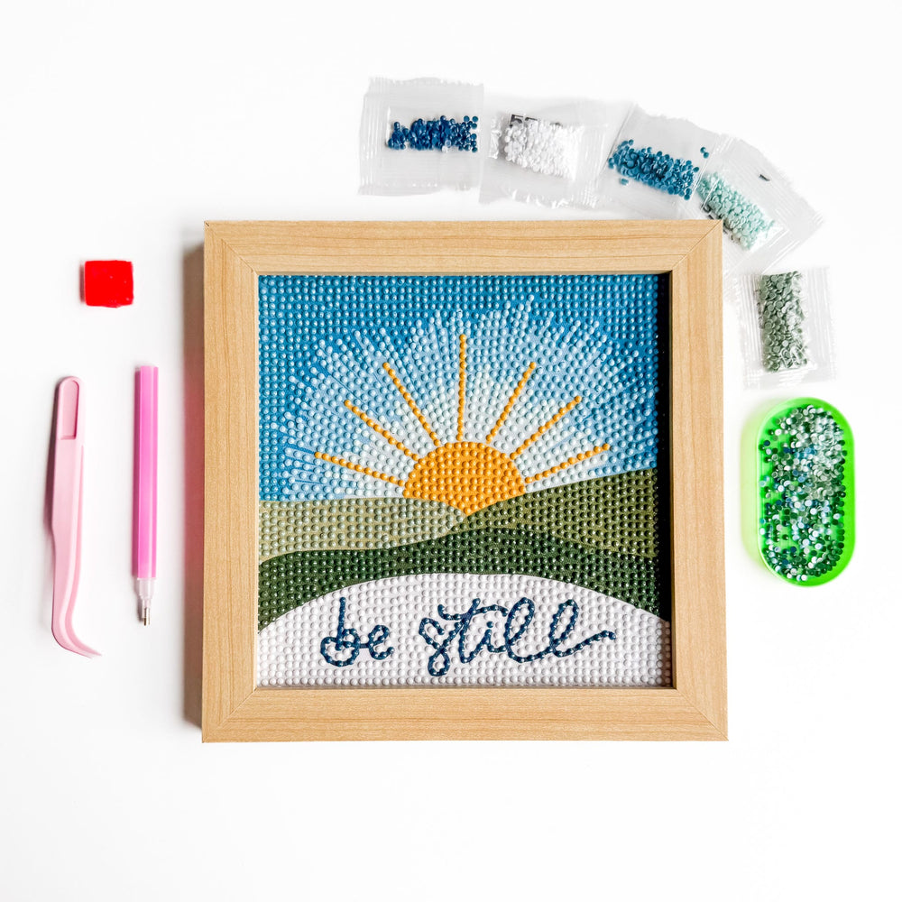 ellyandgrace Diamond Art Kit Be Still Diamond Art Kit