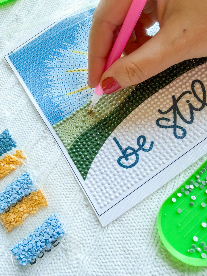 ellyandgrace Diamond Art Kit Be Still Diamond Art Kit