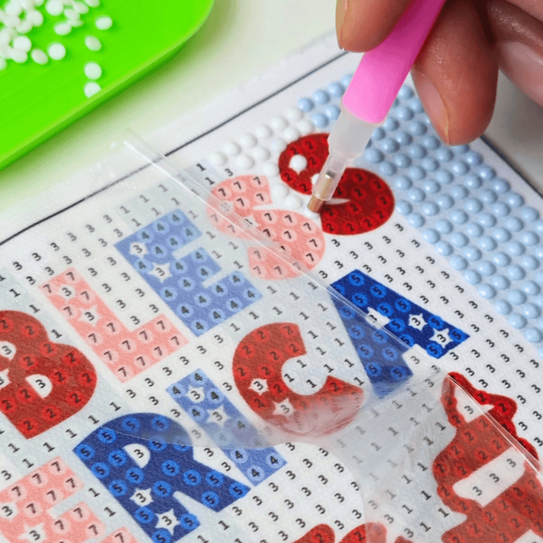 ellyandgrace Diamond Art Kit God Bless America 250 Years Diamond Art Kit