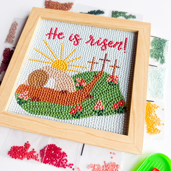 ellyandgrace Diamond Art Kit He is Risen Diamond Art Kit