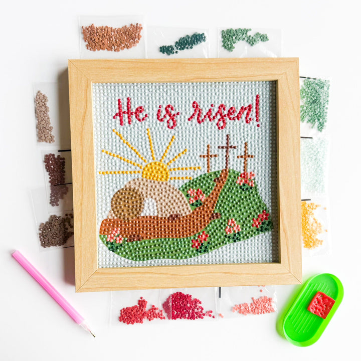 ellyandgrace Diamond Art Kit He is Risen Diamond Art Kit