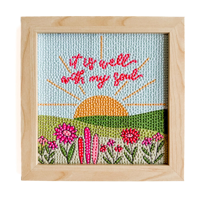 ellyandgrace Diamond Art Kit It is Well Diamond Art Kit