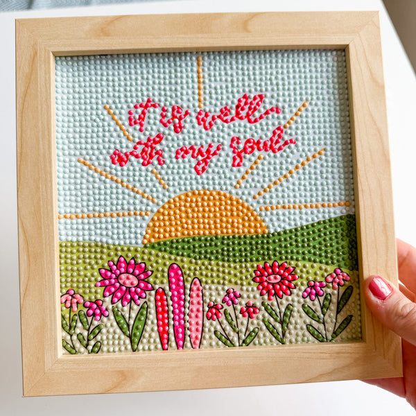 ellyandgrace Diamond Art Kit It is Well Diamond Art Kit