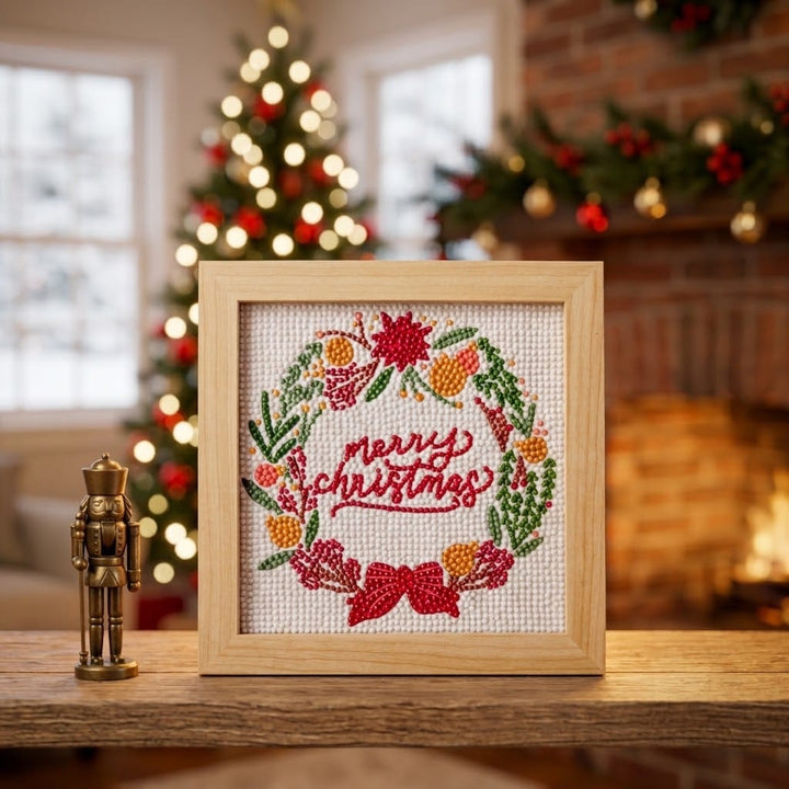 ellyandgrace Diamond Art Kit Merry Christmas Diamond Art Kit