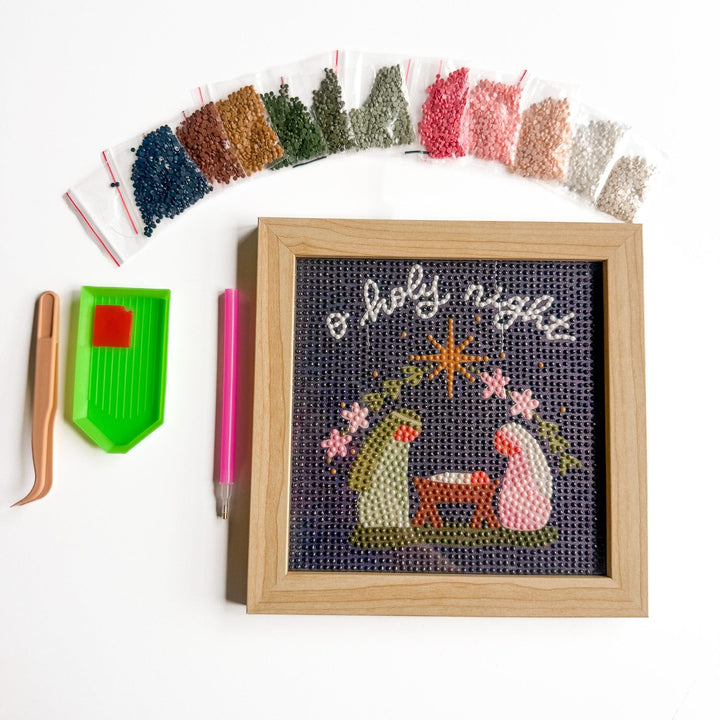 ellyandgrace Diamond Art Kit O Holy Night Diamond Art Kit