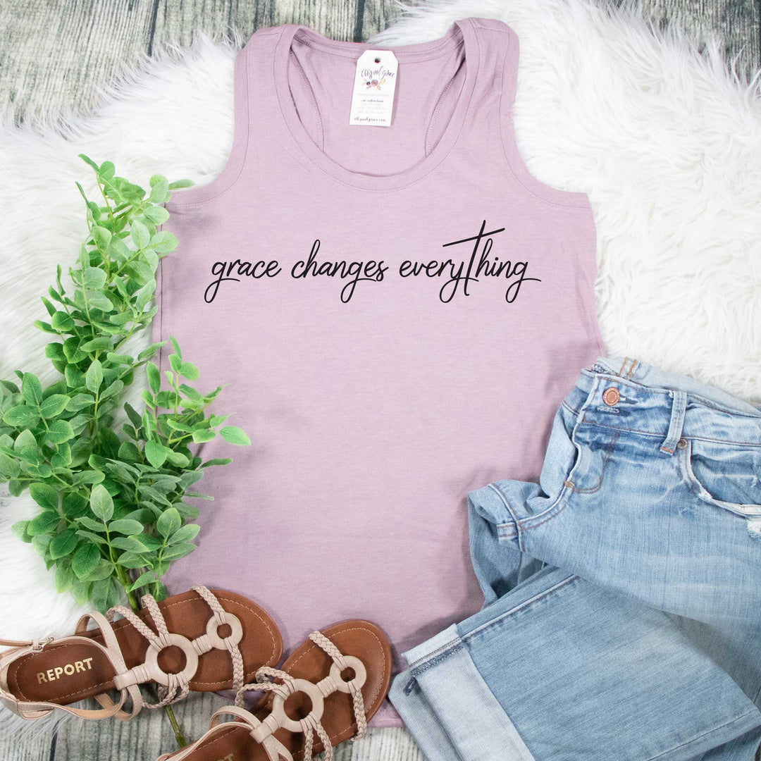 Grace Changes Everything Racerback Tank