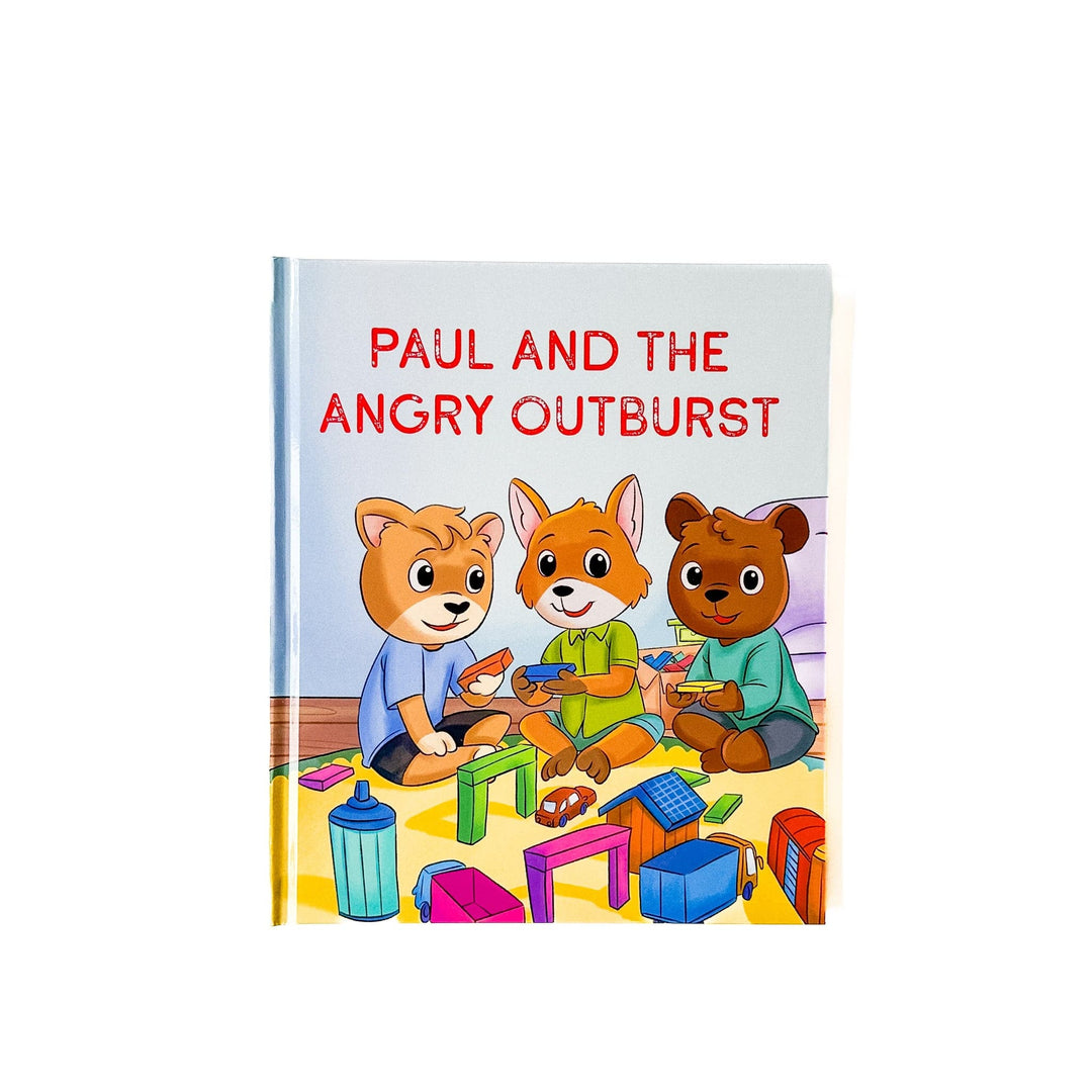 ellyandgrace Doll "Paul And The Angry Outburst" Book + Animal Set