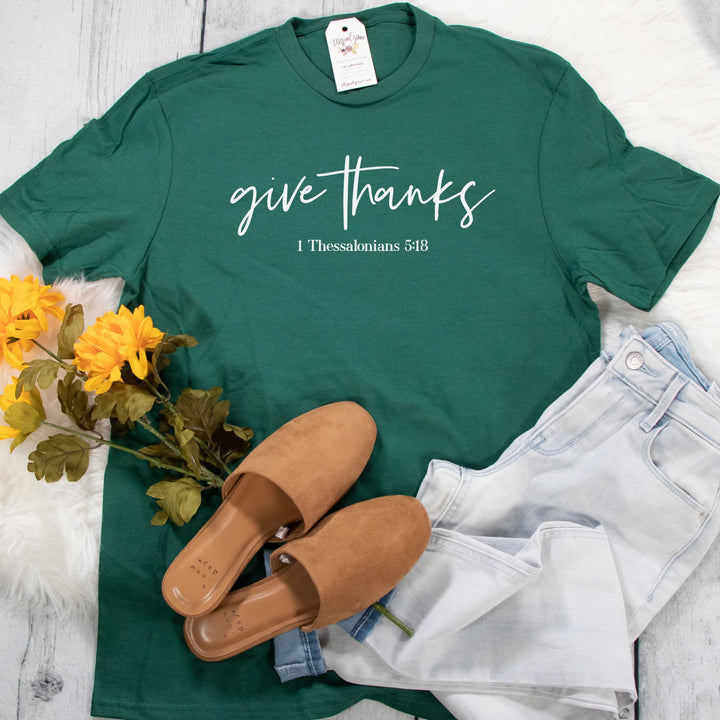 ellyandgrace DSS Give Thanks Jewel Tone Unisex Shirt