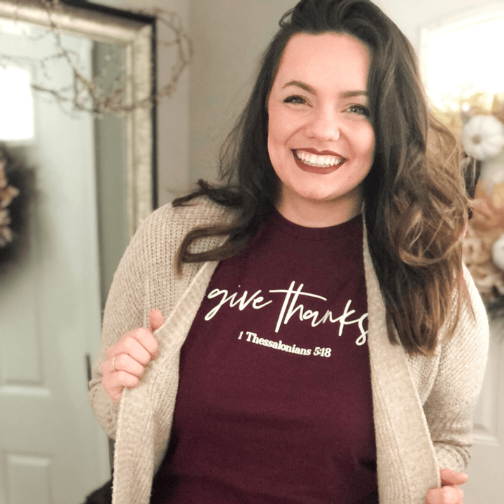 ellyandgrace DSS Give Thanks Jewel Tone Unisex Shirt