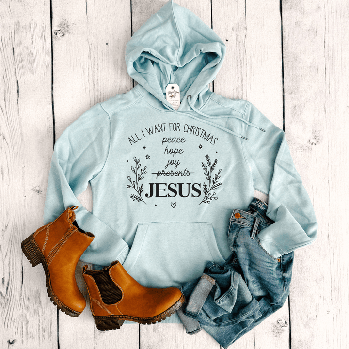 ellyandgrace DT1101 All I Want For Christmas Classic Hoodie