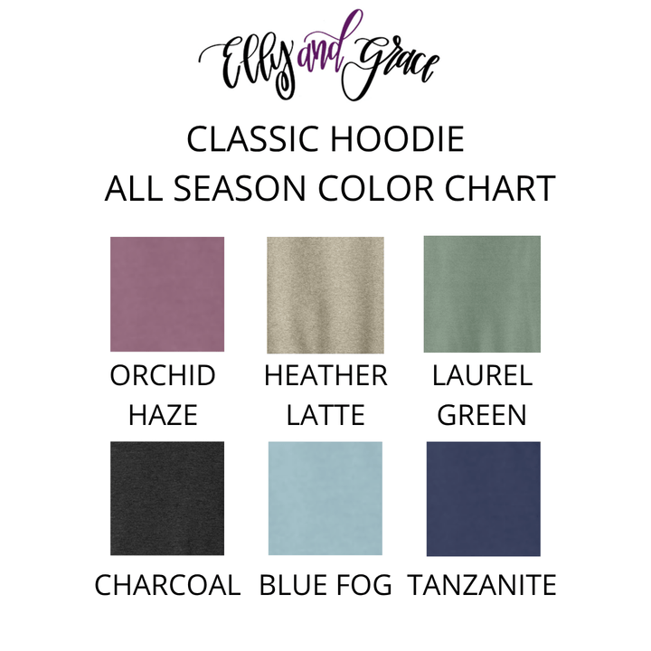 ellyandgrace DT1101 Choose Joy Classic Hoodie