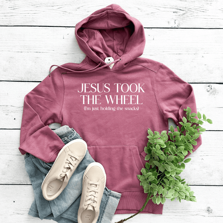 ellyandgrace DT1101 Jesus Took The Wheel Classic Hoodie