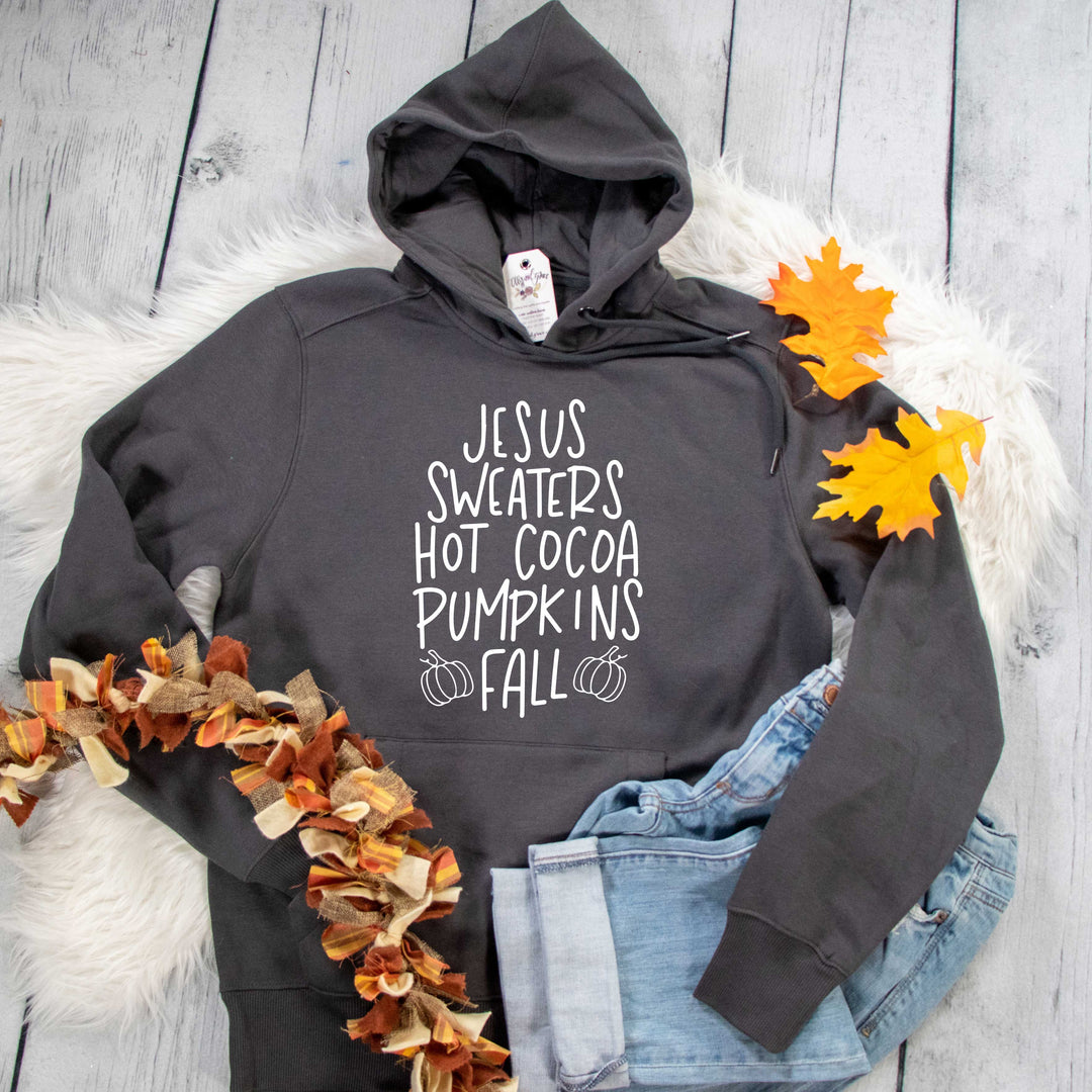 ellyandgrace DT1101 Unisex Small / Charcoal Fall Things Classic Hoodie