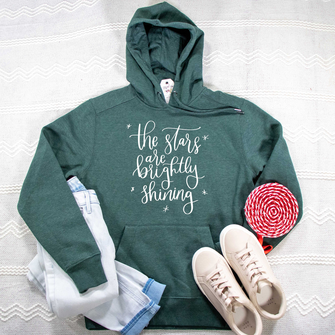 ellyandgrace DT1101 Unisex XS / Heather Forest Green The Stars are Brightly Shining Classic Hoodie