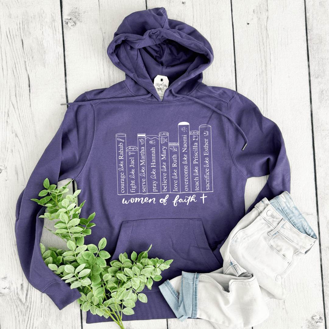 ellyandgrace DT1101 Women Of Faith Classic Hoodie