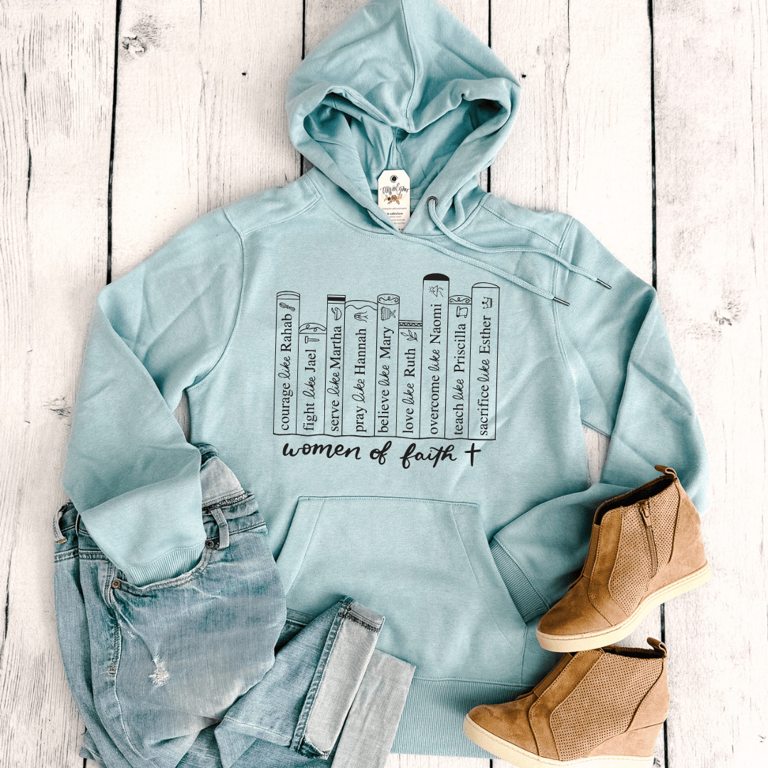 ellyandgrace DT1101 Women Of Faith Classic Hoodie