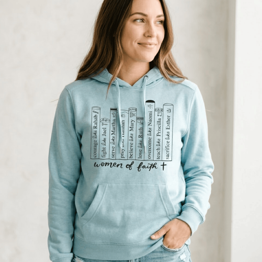 ellyandgrace DT1101 Women Of Faith Classic Hoodie