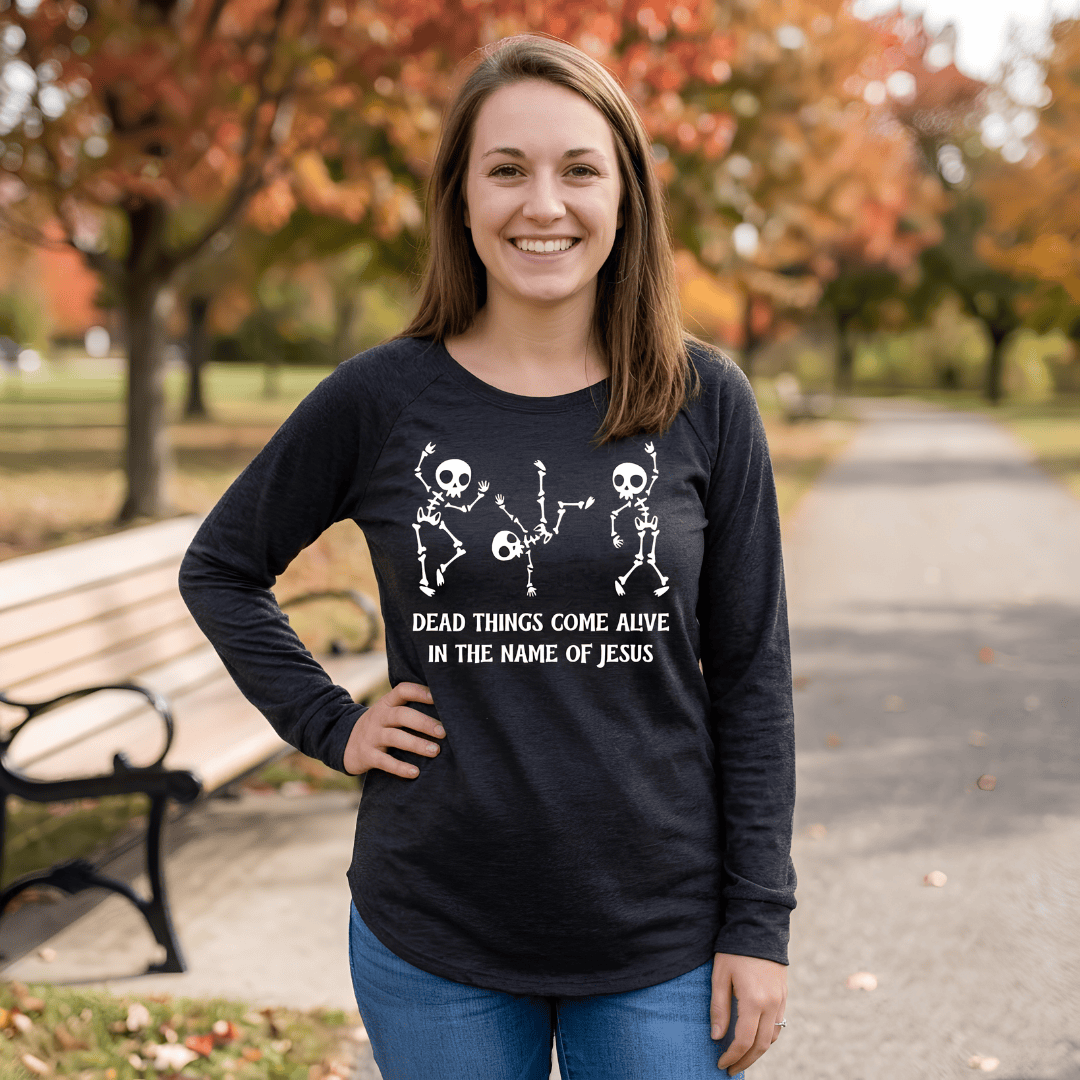 ellyandgrace DT132L Dead Things Come Alive Tunic Tee