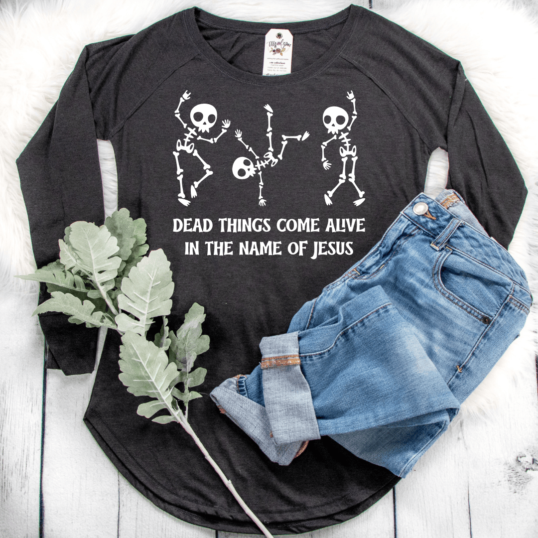 ellyandgrace DT132L Dead Things Come Alive Tunic Tee