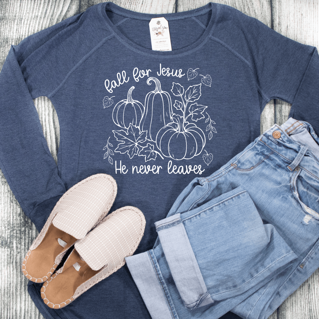 ellyandgrace DT132L Fall For Jesus Tunic Tee