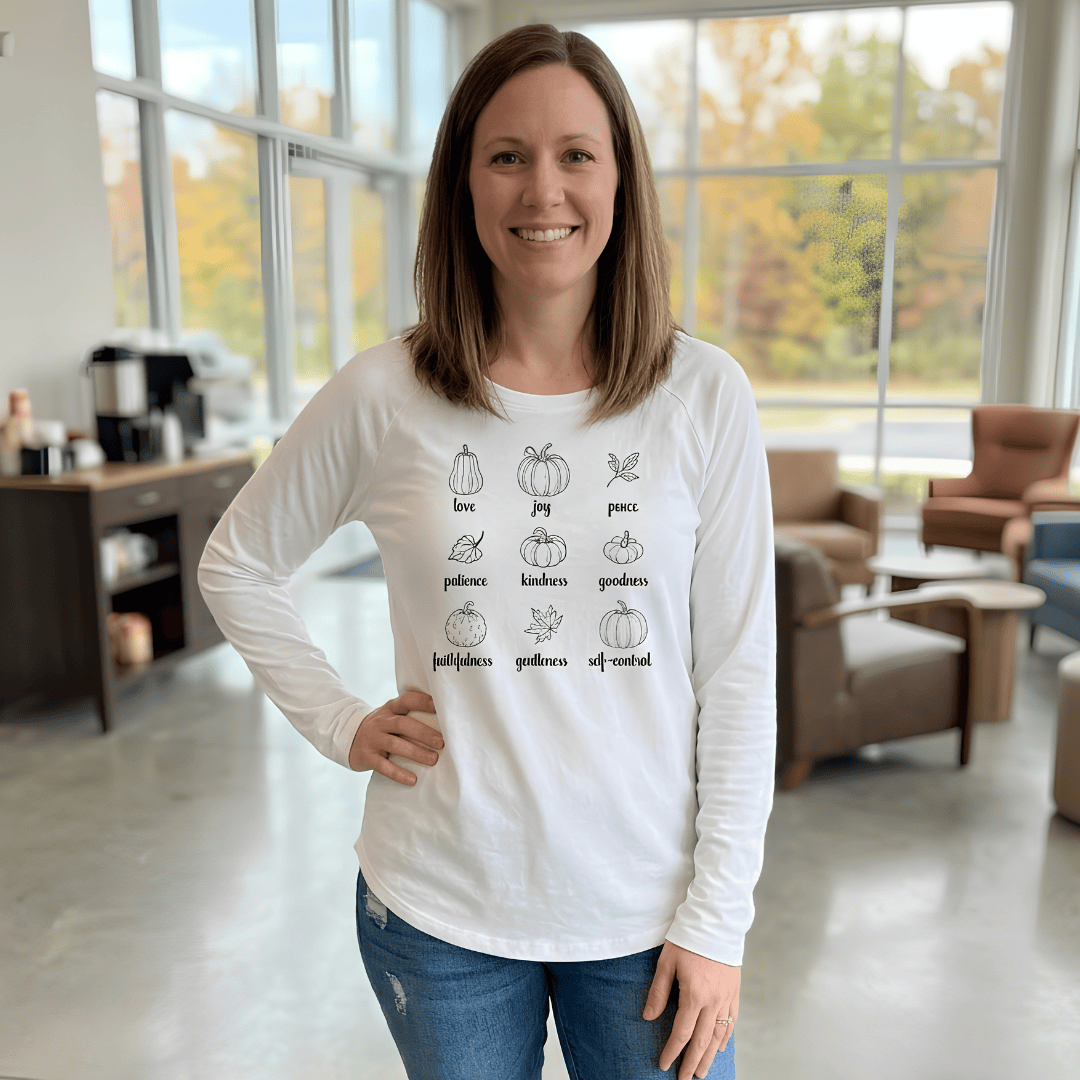 ellyandgrace DT132L Fruit Of The Spirit Pumpkins Tunic Tee