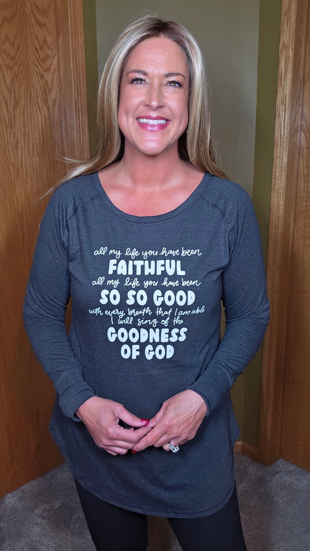 ellyandgrace DT132L Goodness Of God Tunic Tee