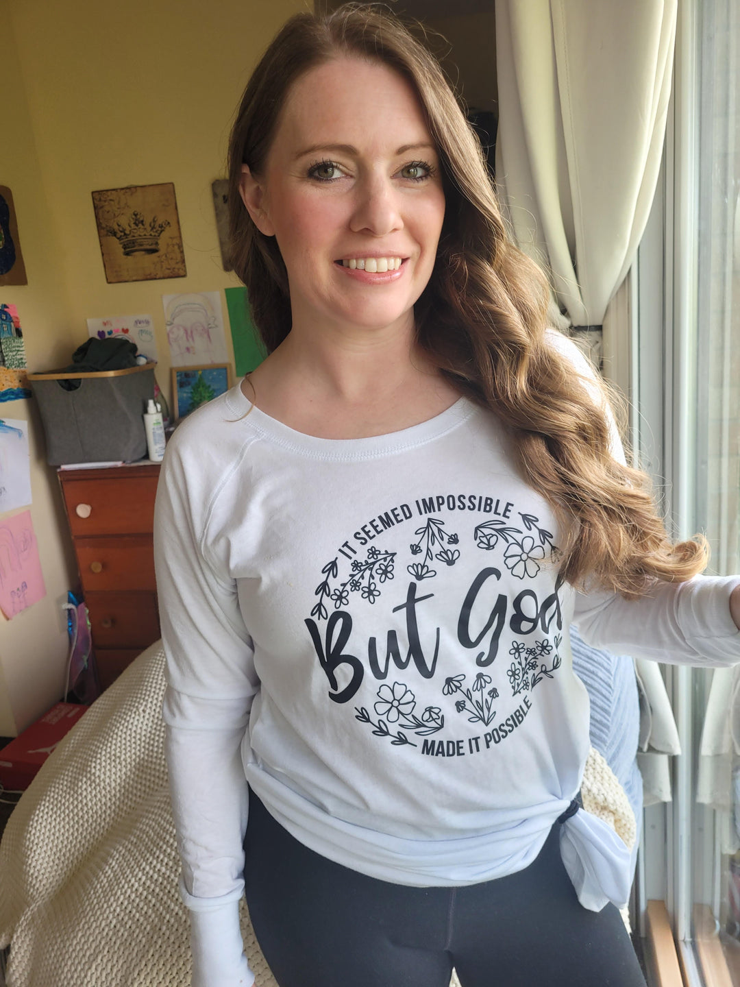 ellyandgrace DT132L It Seemed Impossible Tunic Tee