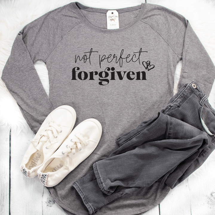 ellyandgrace DT132L Not Perfect Forgiven Tunic Tee