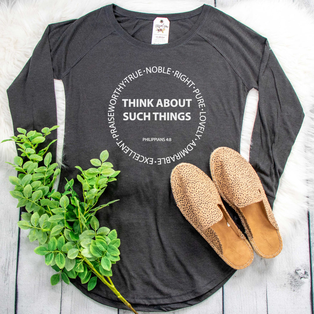 ellyandgrace DT132L Think About Such Things Tunic Tee