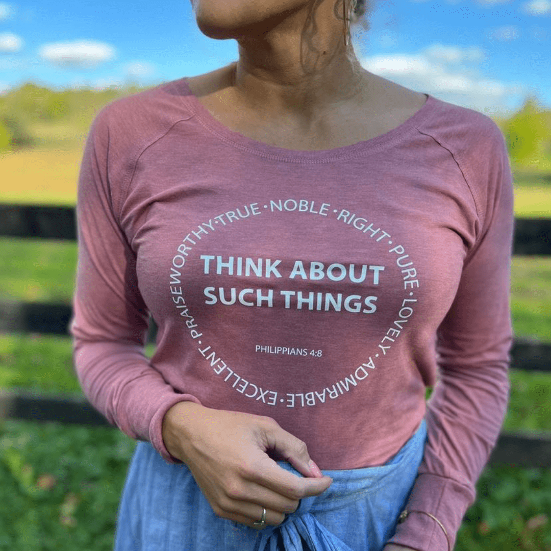 ellyandgrace DT132L Think About Such Things Tunic Tee